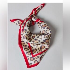 New! Leopard Print 20” Hair Neck Bag Scarf